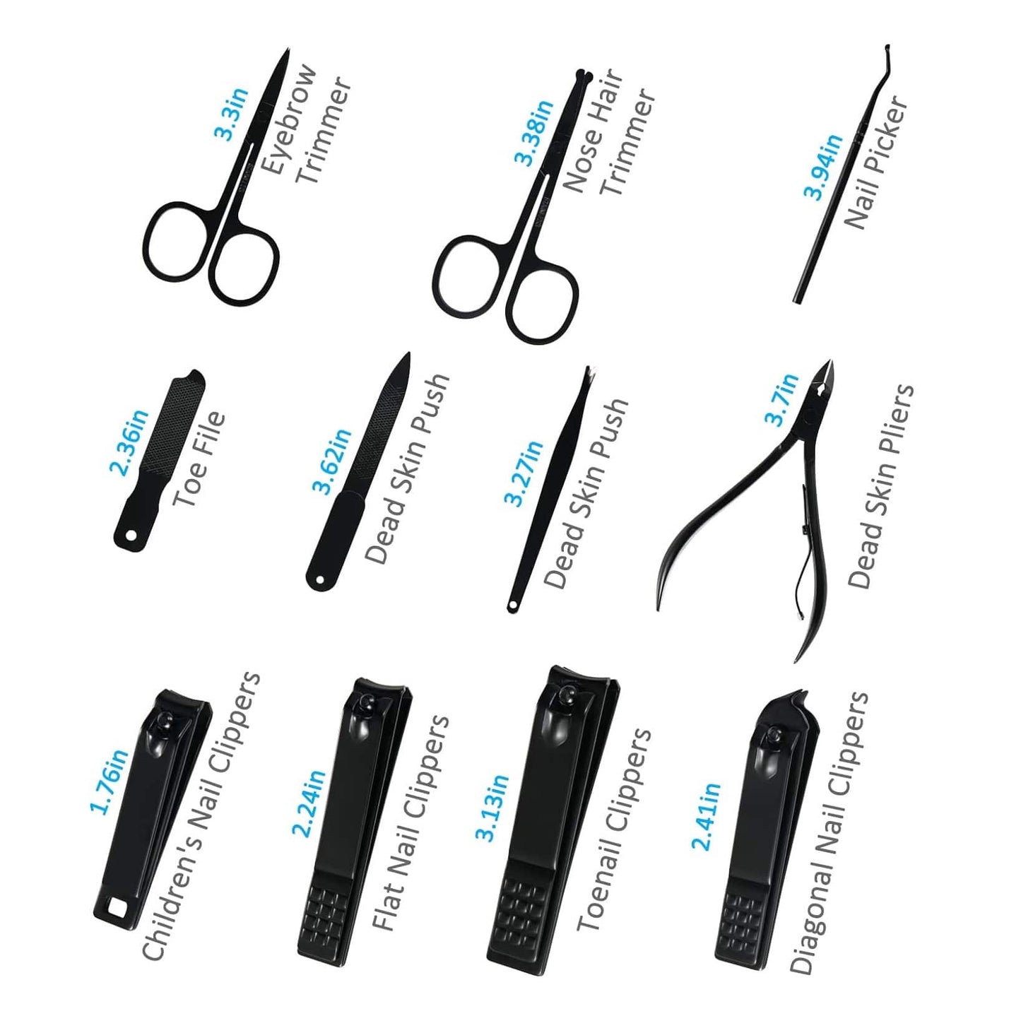 Kit Manicura y Pedicura 26 Piezas – Profesional y Portátil