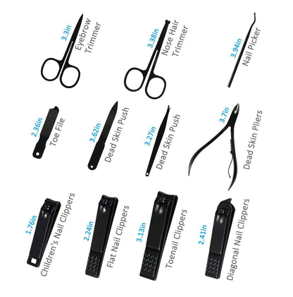 Kit Manicura y Pedicura 26 Piezas – Profesional y Portátil