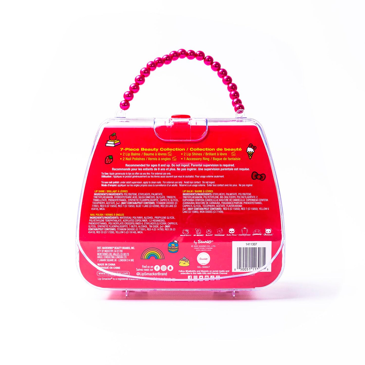 Set de Maquillaje Infantil Hello Kitty con Bálsamos Labiales y Accesorios