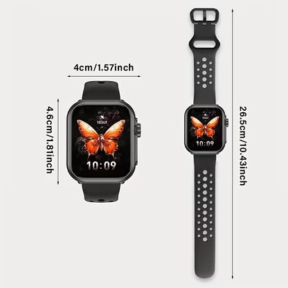 Smartwatch Negro con Llamadas Bluetooth y 100+ Modos Deportivos
