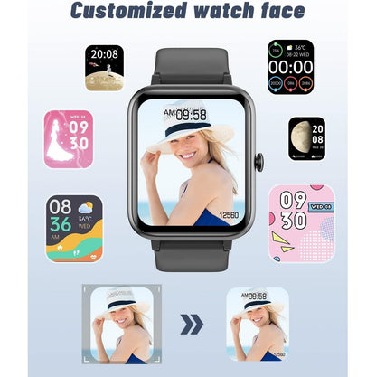 Smartwatch 1.83” con GPS y Bluetooth IP68 Negro