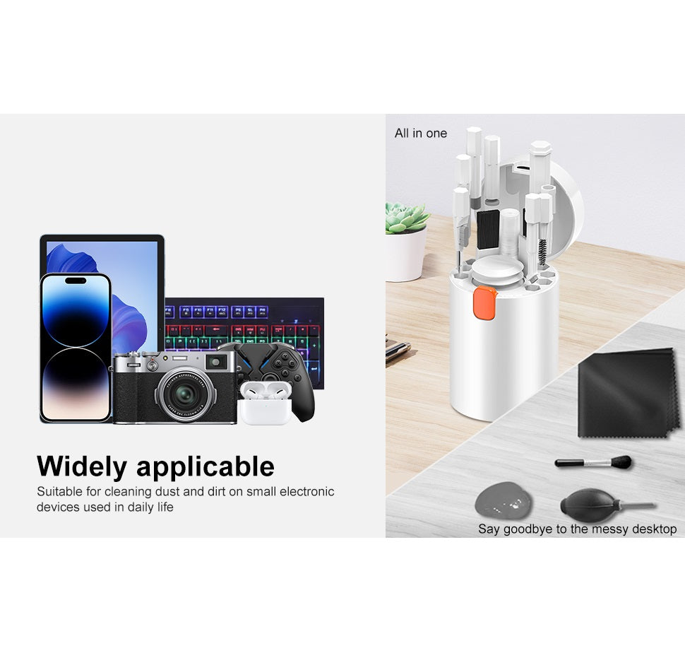 Kit de Limpieza Electrónica 20 en 1 – Cepillos y Herramientas para Teclado y Pantallas