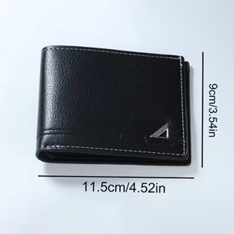 Set de Accesorios de Moda para Hombre 5 Piezas - Reloj Pulsera Anillo Collar Billetera - Negro