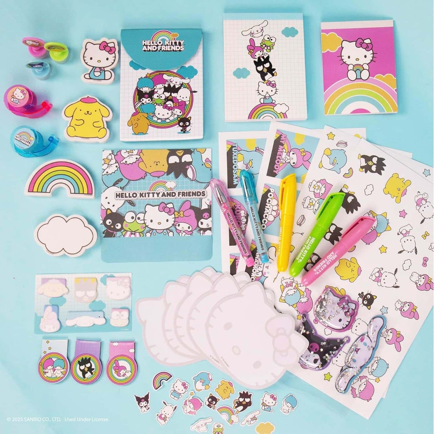 Mini Papelería Coleccionable Hello Kitty Sanrio – Notas Adhesivas y Suministros Escolares