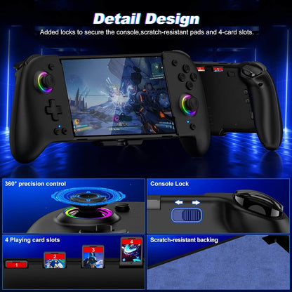 Control Pro para Nintendo Switch/OLED - RGB 1000mAh Negro