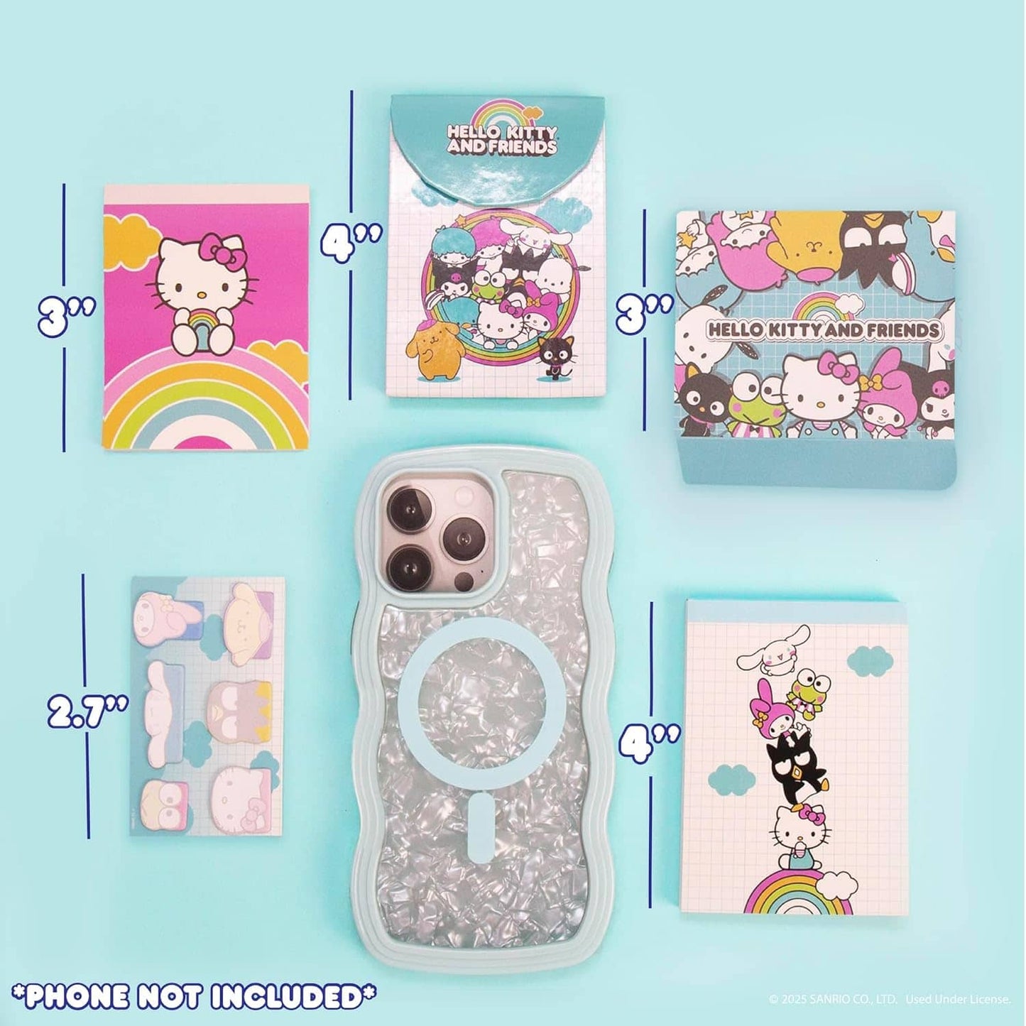 Mini Papelería Coleccionable Hello Kitty Sanrio – Notas Adhesivas y Suministros Escolares