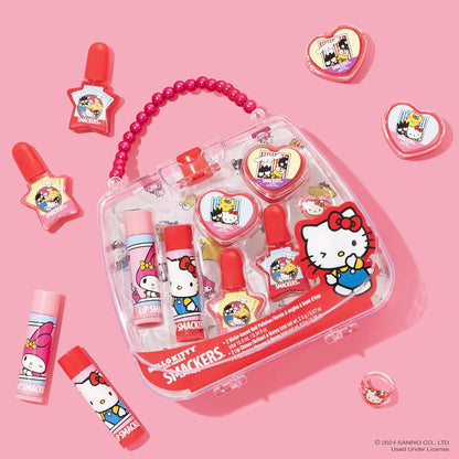 Set de Maquillaje Infantil Hello Kitty con Bálsamos Labiales y Accesorios