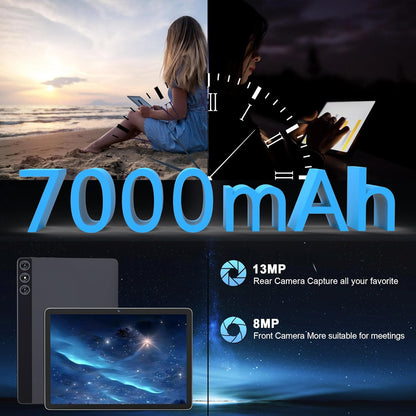 Tablet Android 14 10.1” 14GB RAM 128GB Dual SIM 4G con Accesorios