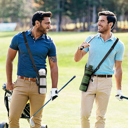 Correa Ajustable con Mosquetón para Botellas 12-40oz - Negro