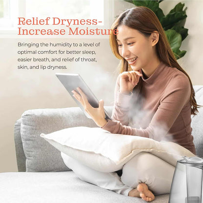 Humidificador Ultrasónico 2.2 L Silencioso 24 h