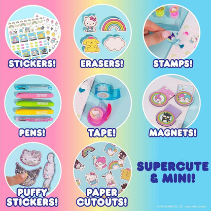 Mini Papelería Coleccionable Hello Kitty Sanrio – Notas Adhesivas y Suministros Escolares