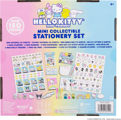Mini Papelería Coleccionable Hello Kitty Sanrio – Notas Adhesivas y Suministros Escolares