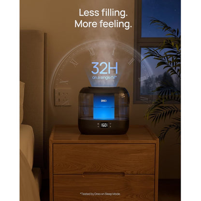 Humidificador Ultrasónico 4L Inteligente WiFi – Alexa/Google, Difusor Negro