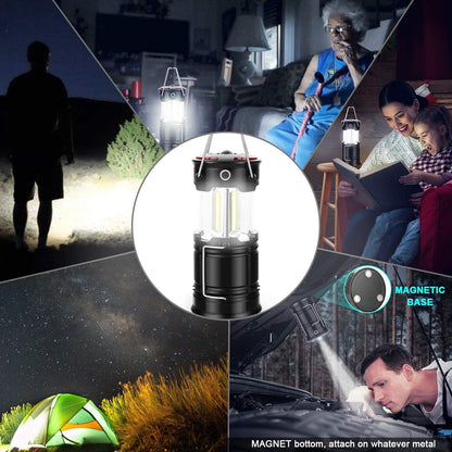 Linterna LED Camping Recargable 360° Emergencias SOS