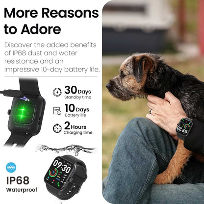 Smartwatch AMOLED 1.78” TOZO S4 con Llamadas y Batería de Larga Duración Negro