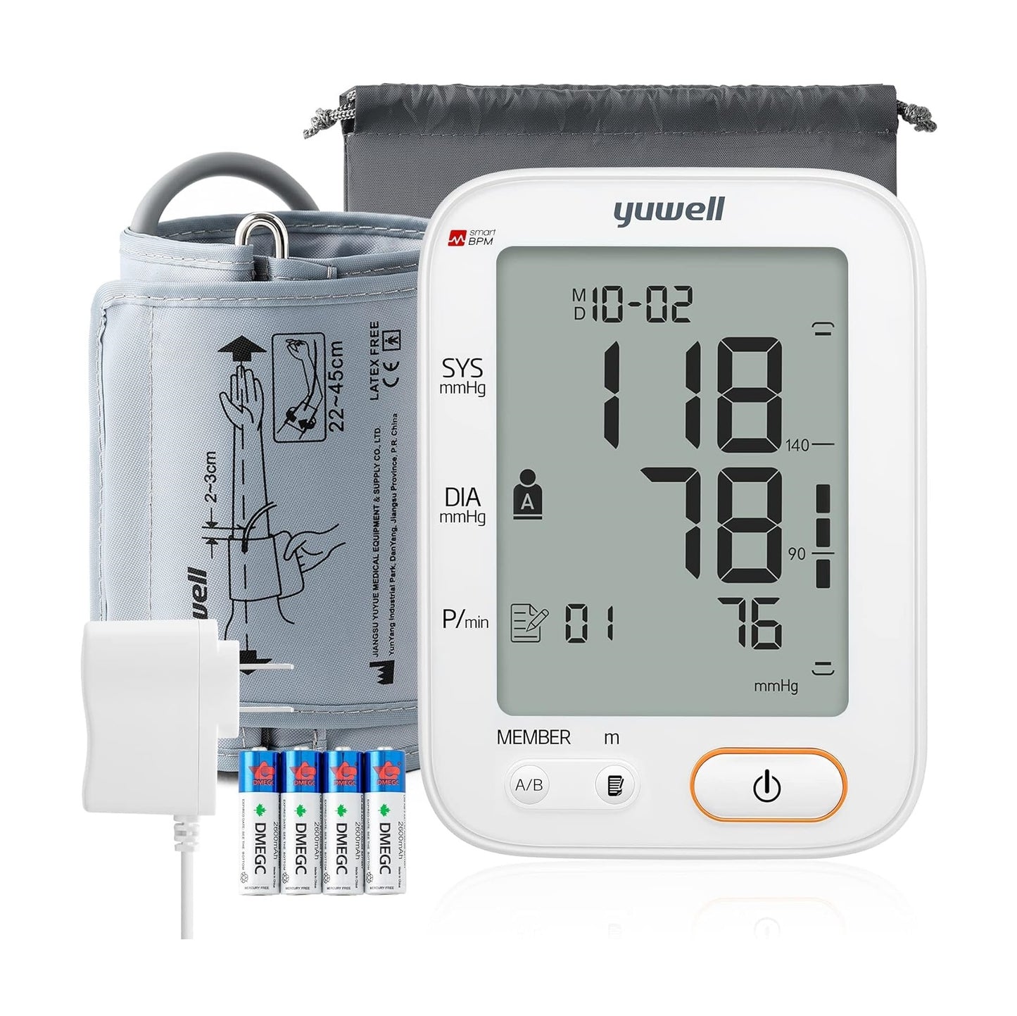 Medidor y Monitor de Presión Arterial - Voz Guiada y Doble Usuario - Grado médico profesional, Uso Doméstico, Preciso y Fácil de Usar - Lecturas de 99 x 2 - Certificación FDA y AAMI