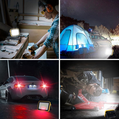 Reflector LED Portátil Recargable 1200 LM Impermeable – 5 Modos