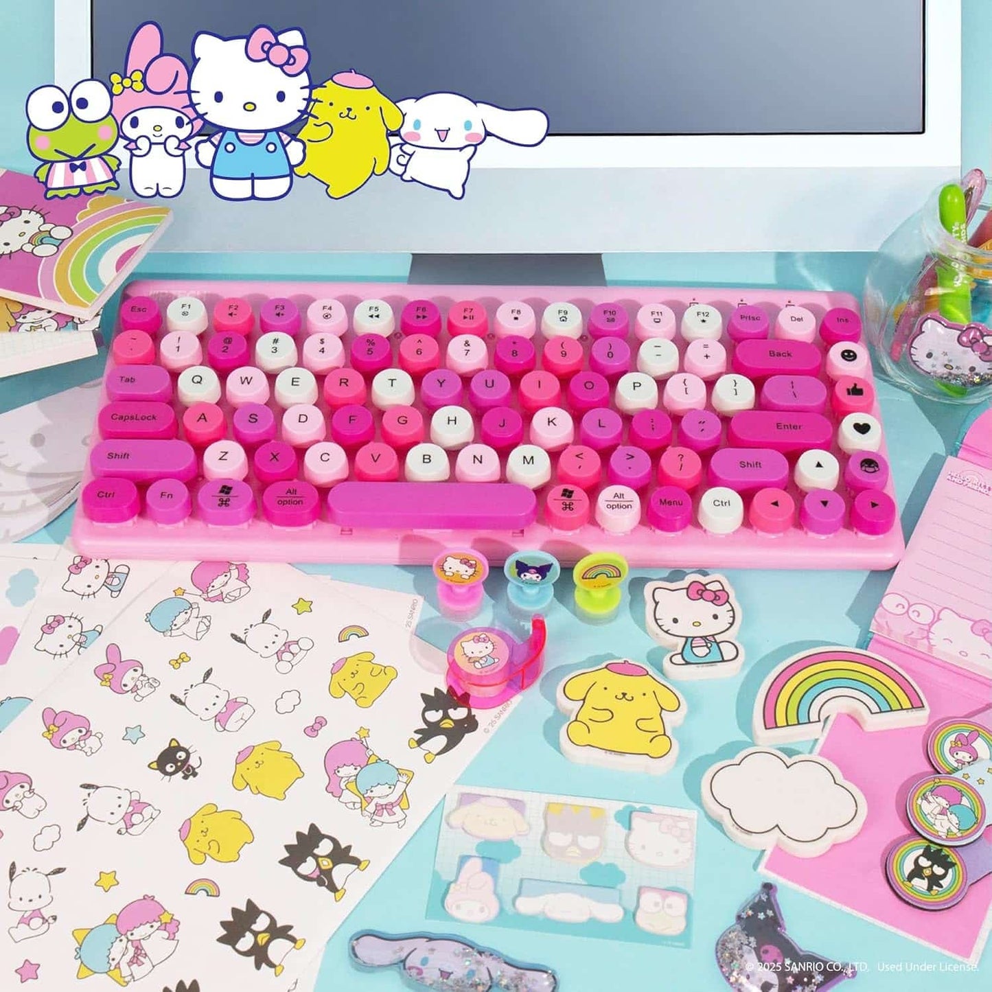 Mini Papelería Coleccionable Hello Kitty Sanrio – Notas Adhesivas y Suministros Escolares