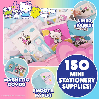 Mini Papelería Coleccionable Hello Kitty Sanrio – Notas Adhesivas y Suministros Escolares