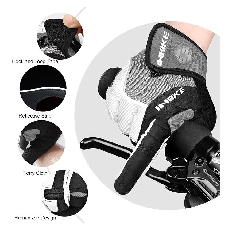 Guantes de Ciclismo Acolchados con Gel Antideslizantes Táctiles Small