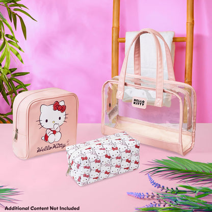 Neceser y Bolsa de Maquillaje Hello Kitty – Set de 3 Piezas Rosado