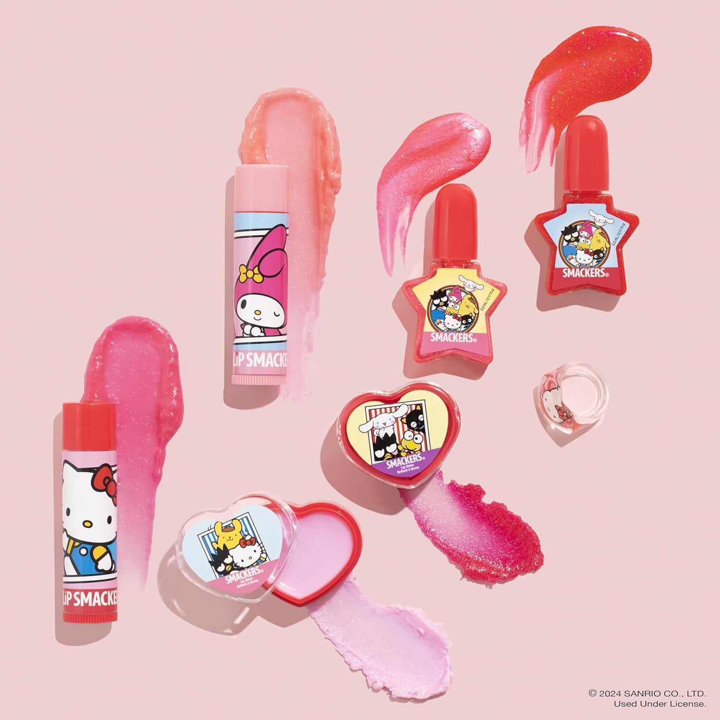Set de Maquillaje Infantil Hello Kitty con Bálsamos Labiales y Accesorios