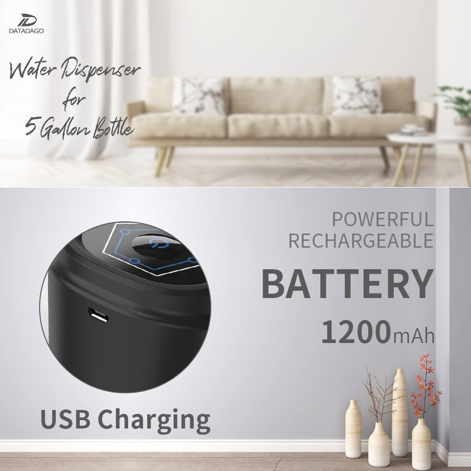 Dispensador de Agua Eléctrico USB Bomba Botellón 5 Galones