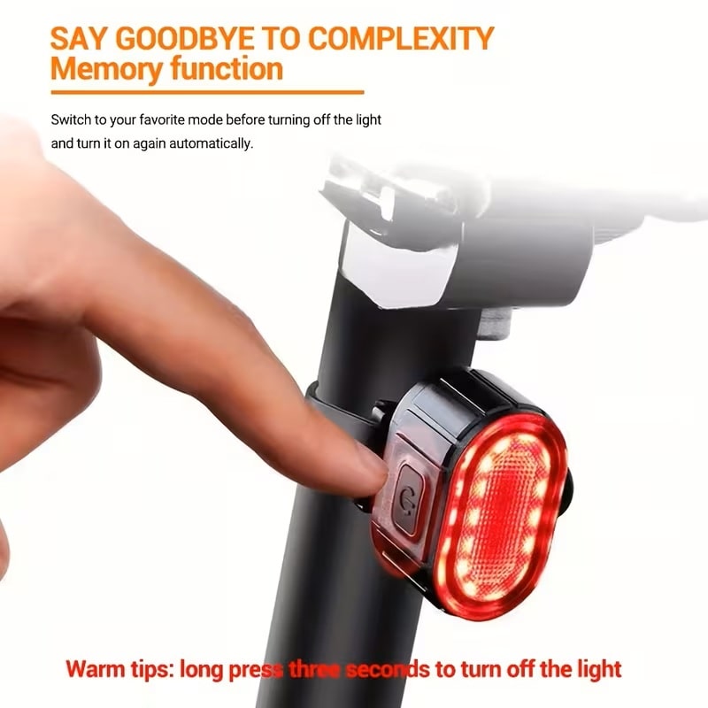 Luces LED Delantera y Trasera para Bicicleta Recargables USB