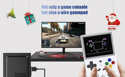 Consola Retro ANBERNIC RG353V HD con 4452 Juegos y Dual OS Negro Transparente