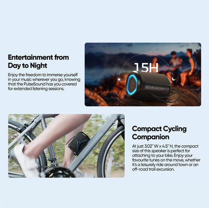 Parlante  Bluetooth CHIFENCHY PulseSound 15W Luz LED IPX5