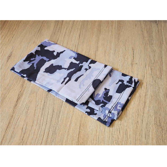 Buff flexible para cuello y cabeza - Multifuncional - Protección UV – Accesorio Unisex - Cinta Versátil - Transpirable para Ciclismo, Running, Senderismo y Deportes al Aire Libre – Grises Militar