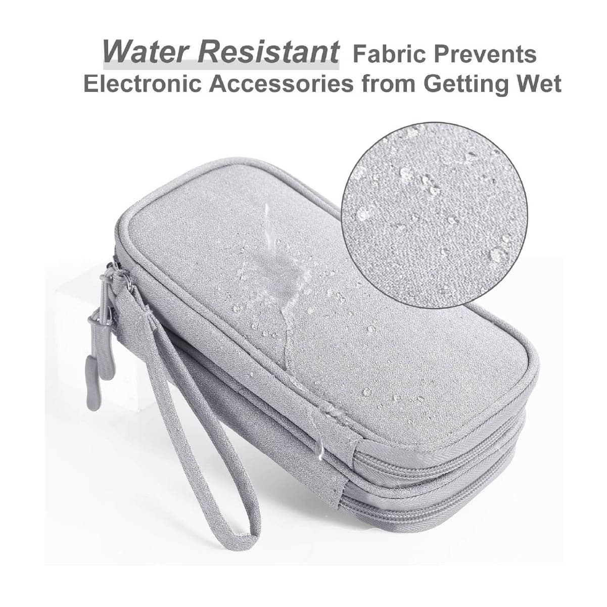 Estuche Organizador Accesorios Electrónicos Gris