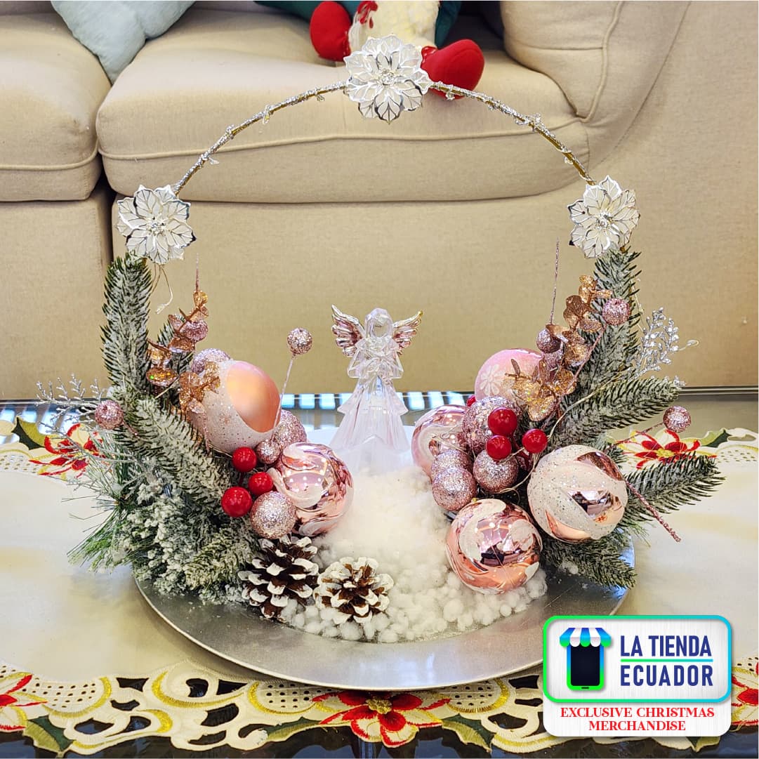 Centros de Mesa Navideños - Elegantes y acogedores - Adornos navideños - Diseños Exclusivos y Personalizados - Luz Led incorporada - Hogar, Oficina - Regalos - Varios Modelos