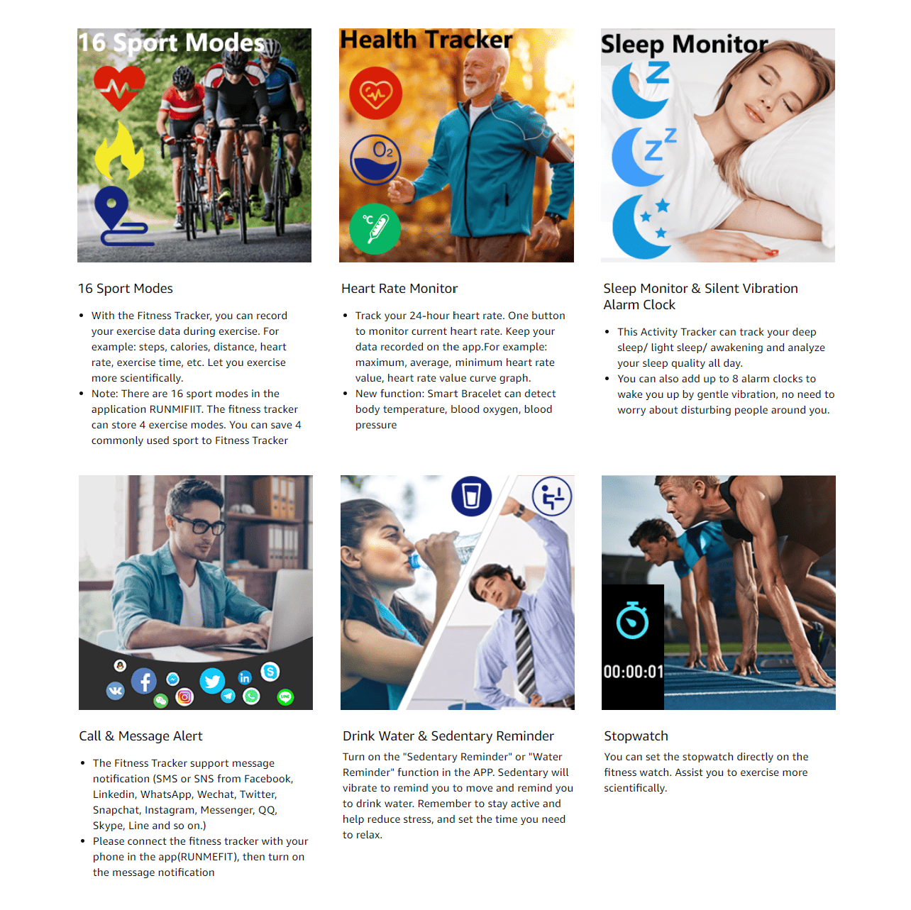Smartwatch Fitness ENGERWALL S5 con 16 Modos Deportivos y Monitor de Salud Negro