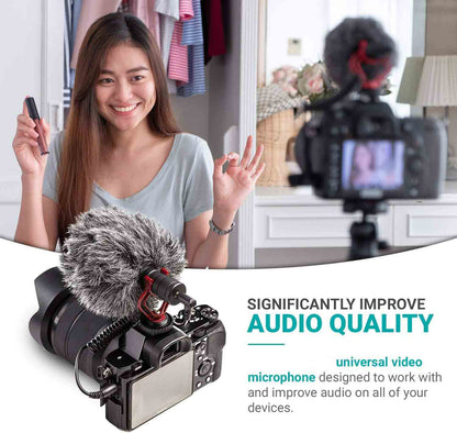 Micrófono Monocular Profesional Unidireccional – 6 Accesorios y Soporte Antivibración