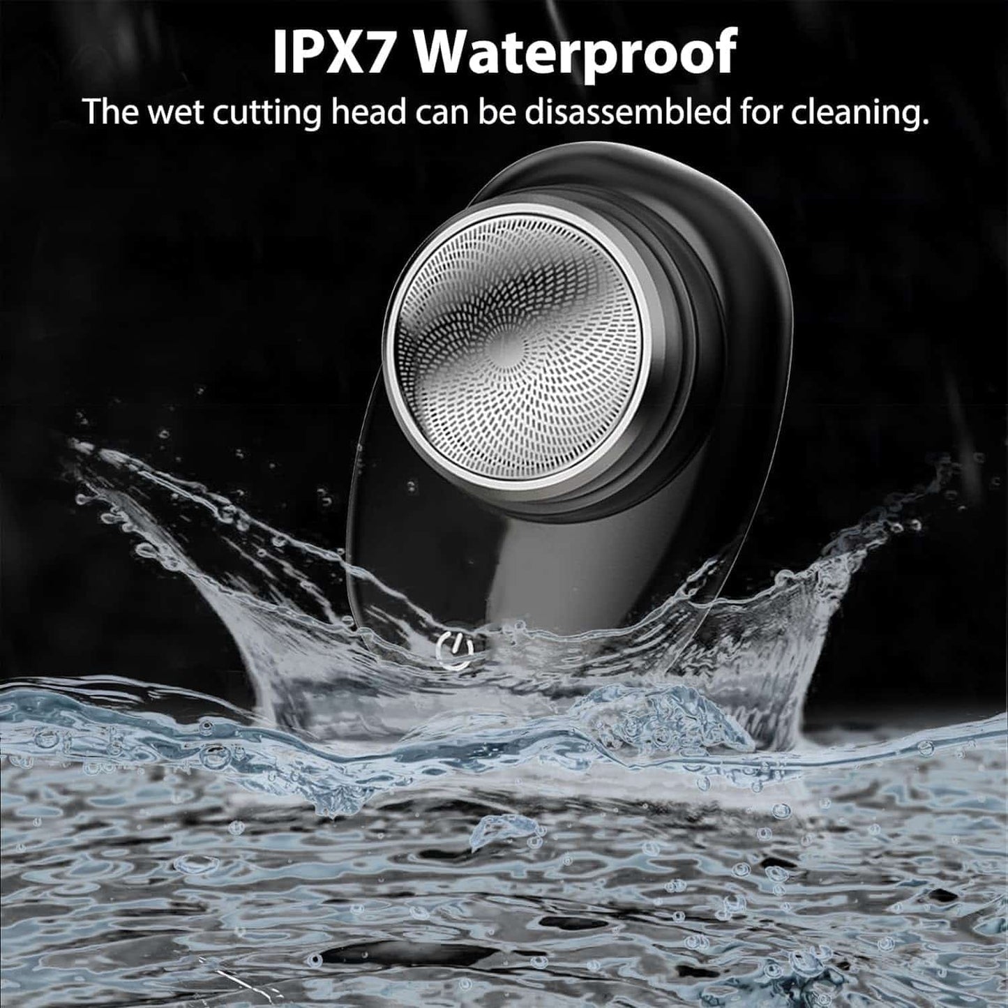 Afeitadora Eléctrica Portátil USB Impermeable IPX7 Mini