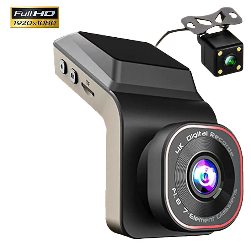 Cámara Dual Esponer 720P – Delantera/Trasera, HDR, Bucle