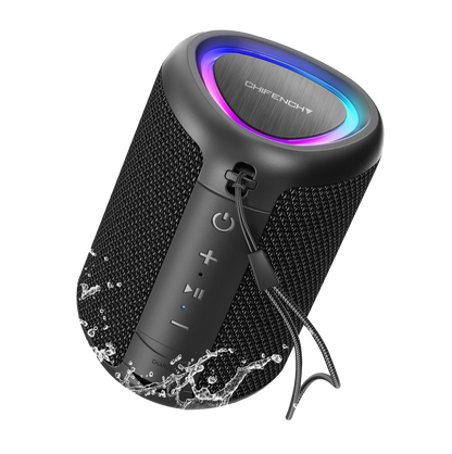 Parlante  Bluetooth CHIFENCHY PulseSound 15W Luz LED IPX5