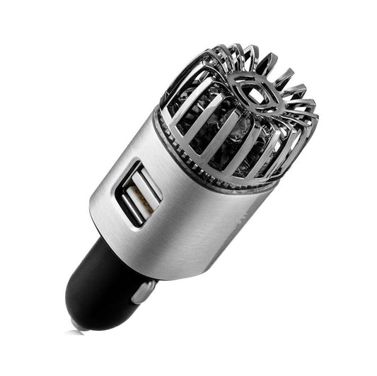 Purificador Ionizante de Aire para Auto 12V con Doble USB