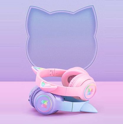 Audífonos Bluetooth ONITOON Orejas de Gato LED HiFi