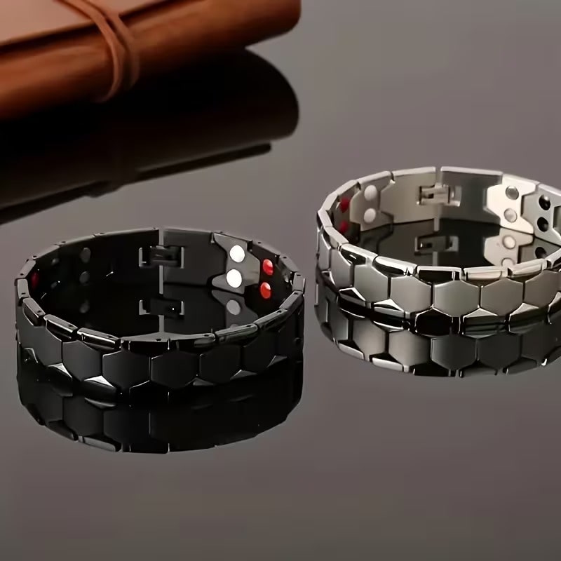 Juego de 2 Pulseras Geométricas Hexagonales 4 en 1 Unisex