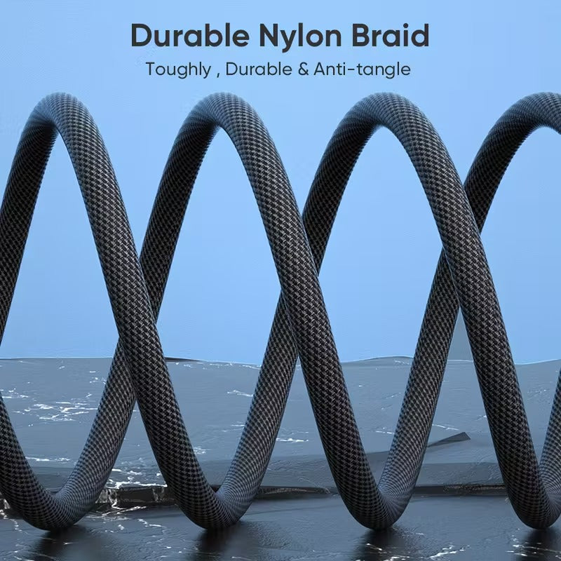 Cable USB-C a USB-C 240W Giratorio 180° con LED