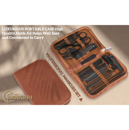 Kit Manicura y Pedicura 26 Piezas – Profesional y Portátil