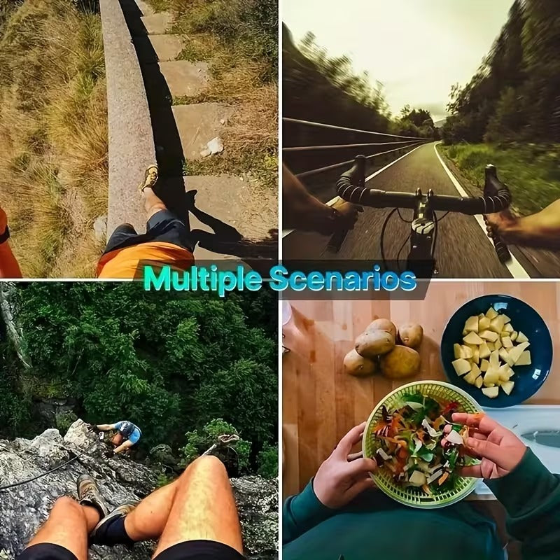 Kit PRO de Soportes para Pecho y Cabeza 6 Piezas para Cámaras de Acción