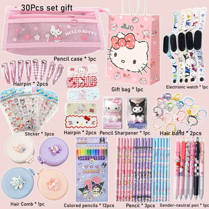 Kit de Papelería Hello Kitty Sanrio 30 Piezas para Niña