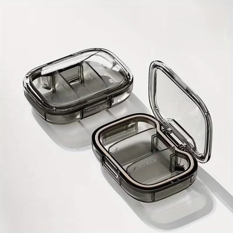 Pastillero Organizador de Pastillas Portátil Mini Negro