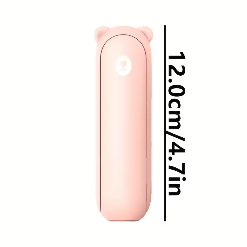 Ventilador Portátil de Mano Mini con Luz LED y Power Bank Blanco