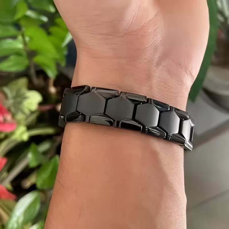 Juego de 2 Pulseras Geométricas Hexagonales 4 en 1 Unisex