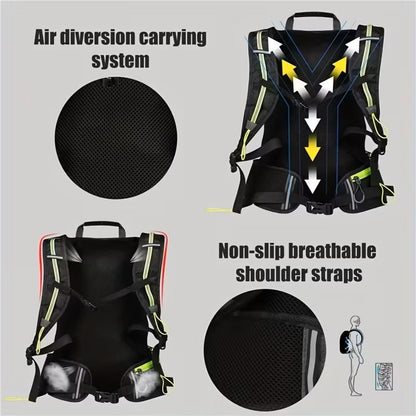 Mochila de Ciclismo 16L Ajustable y Transpirable Negra