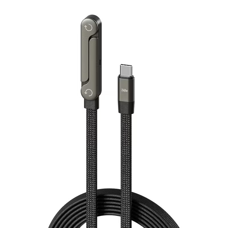 Cable USB-C 240W con Soporte Plegable para Teléfono